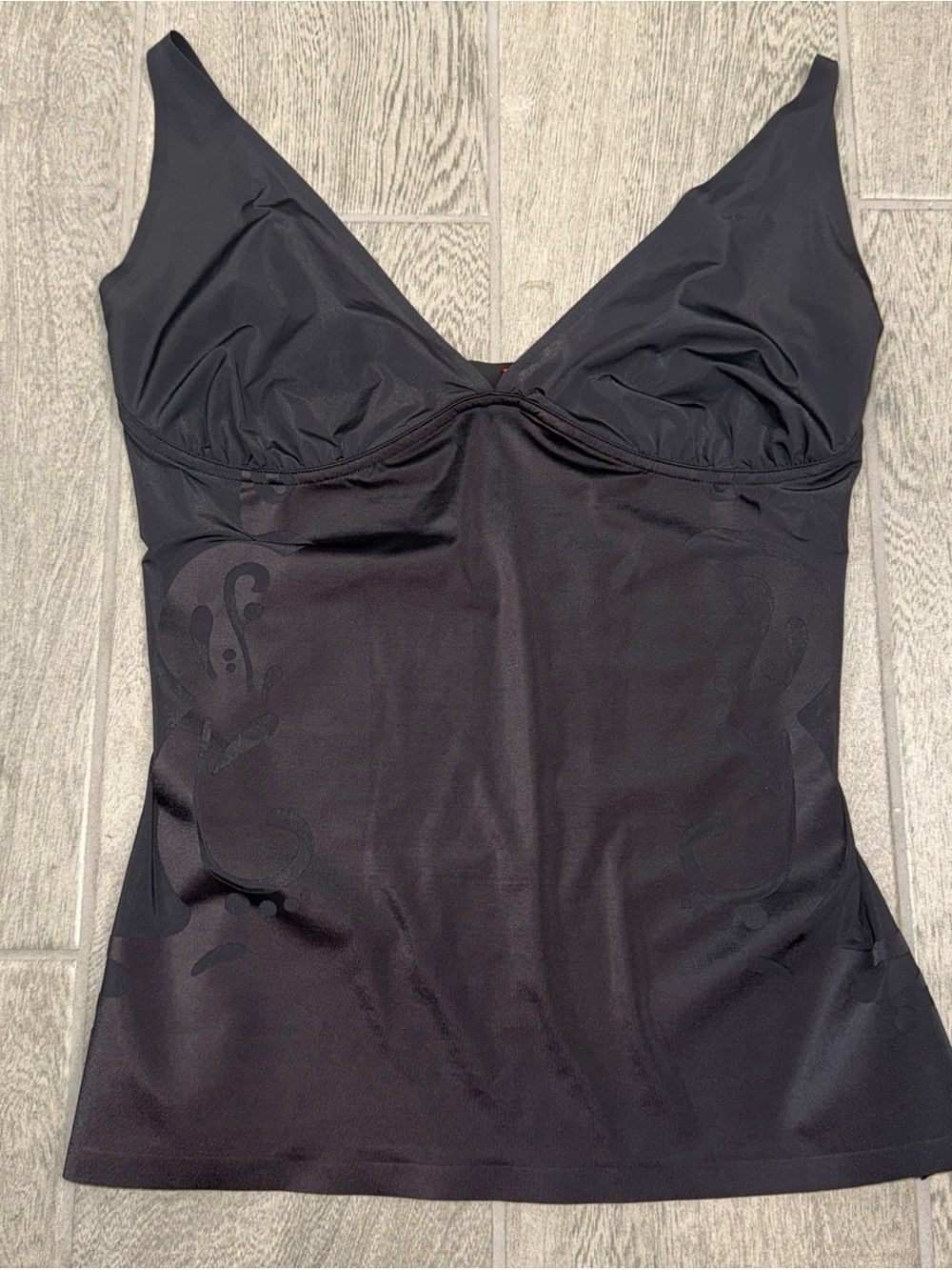 Spanx Haute Contour Top Women’s XL Black Sheer Lightweight Mild Shapewear - Picture 8 of 8